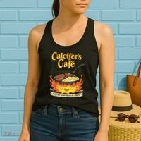 Calcifer's Cafe May All Your Bacon & Eggs Be Crispy Cooking Women's Tank Top thumb 2