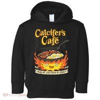 Calcifer's Cafe May All Your Bacon & Eggs Be Crispy Cooking Toddler Hoodie thumb 0