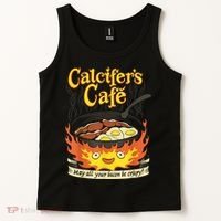 Calcifer's Cafe May All Your Bacon & Eggs Be Crispy Cooking Tank Top thumb 2