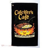 Calcifer's Cafe May All Your Bacon & Eggs Be Crispy Cooking Golf Towel thumb 0