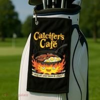 Calcifer's Cafe May All Your Bacon & Eggs Be Crispy Cooking Golf Towel thumb 2