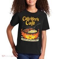 Calcifer's Cafe May All Your Bacon & Eggs Be Crispy Cooking Kids T-Shirt thumb 2