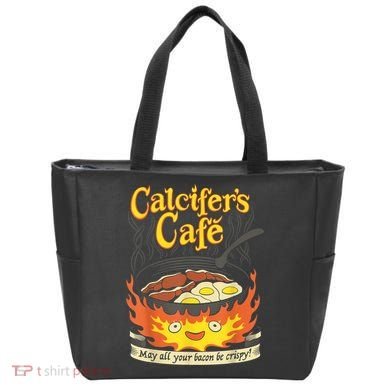 Calcifer's Cafe May All Your Bacon & Eggs Be Crispy Cooking Tote Bag
