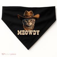 Cowboy Cat Meowdy USA-Made Doggie Bandana thumb 0