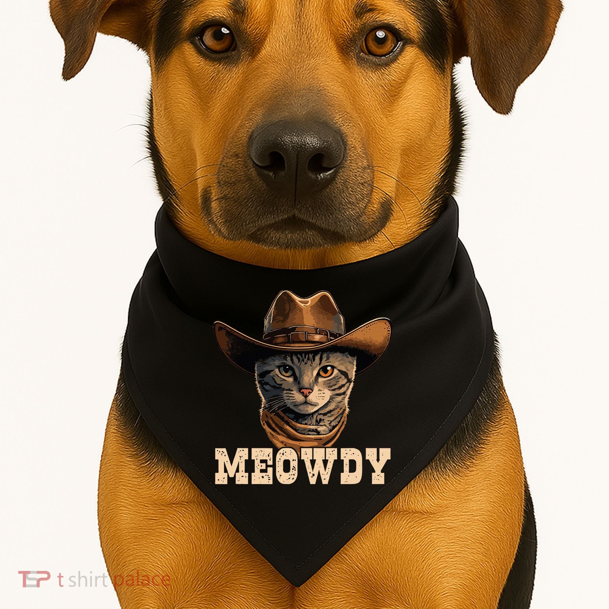 Cowboy Cat Meowdy USA-Made Doggie Bandana