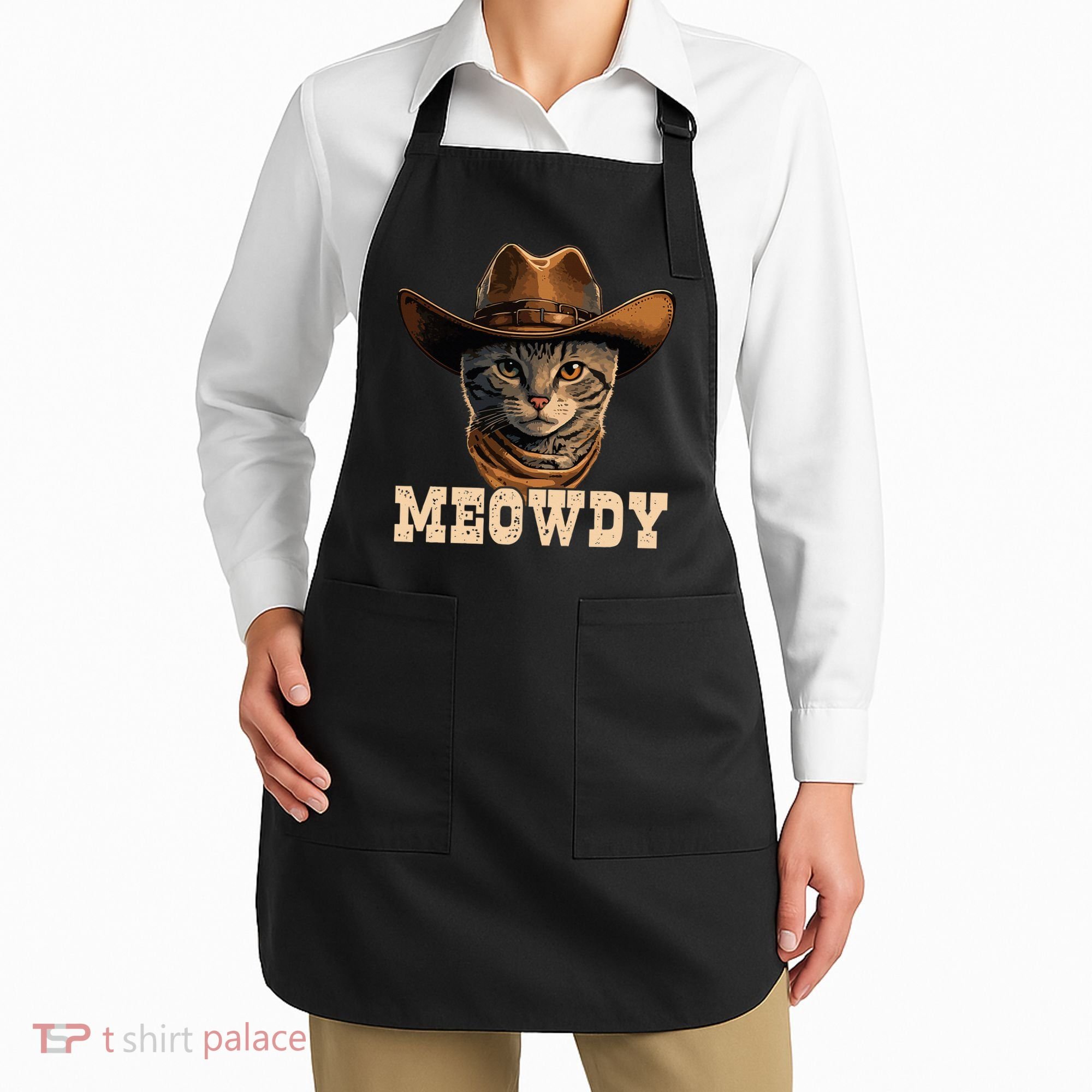 Cowboy Cat Meowdy Apron