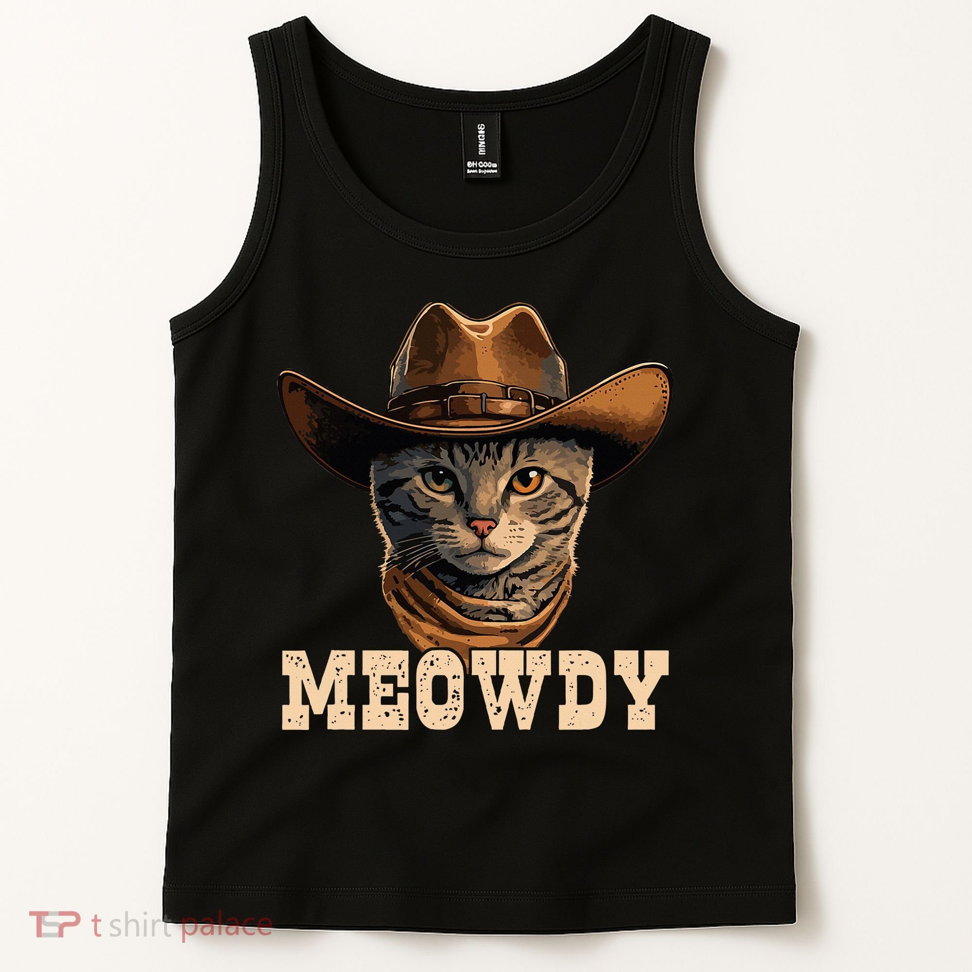 Cowboy Cat Meowdy Tank Top