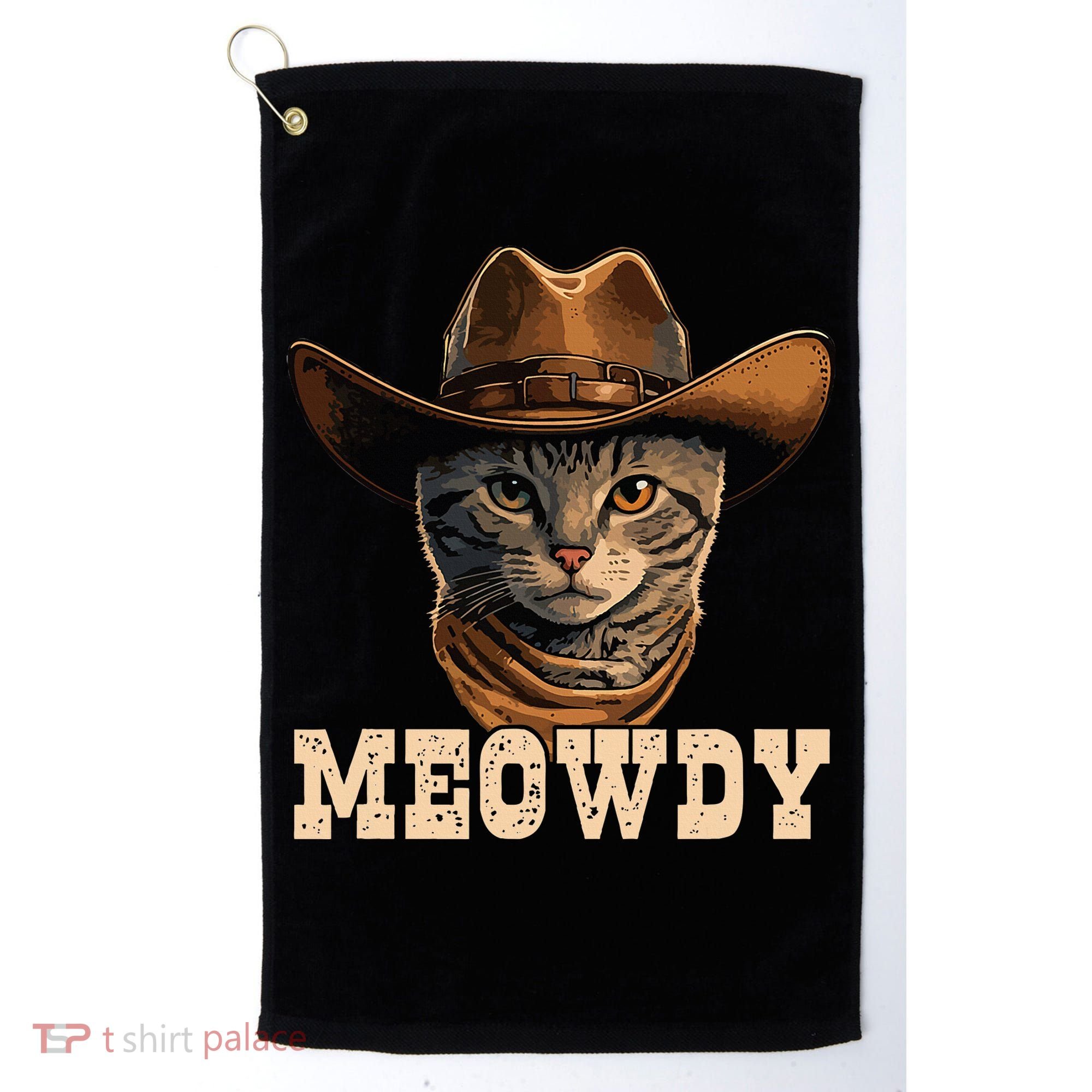 Cowboy Cat Meowdy Golf Towel