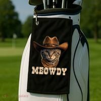 Cowboy Cat Meowdy Golf Towel thumb 2