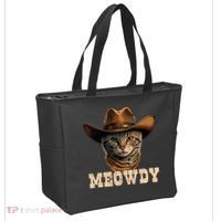 Cowboy Cat Meowdy Tote Bag thumb 2
