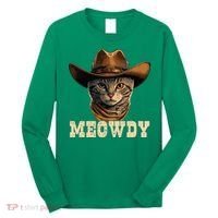 Cowboy Cat Meowdy Long Sleeve Shirt thumb 0