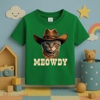 Cowboy Cat Meowdy Toddler T-Shirt thumb 3