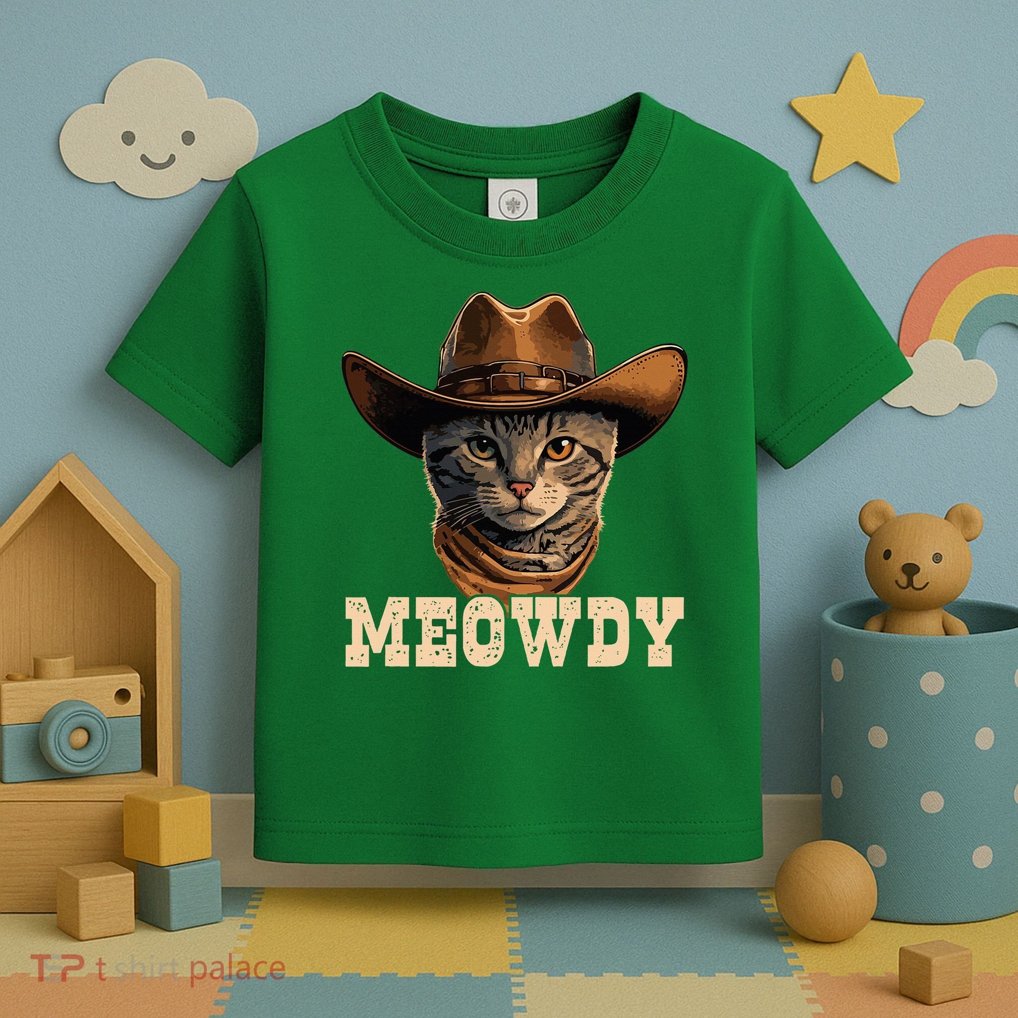 Cowboy Cat Meowdy Toddler T-Shirt
