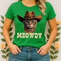 Cowboy Cat Meowdy Women's T-Shirt thumb 2