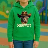 Cowboy Cat Meowdy Kids Hoodie thumb 3