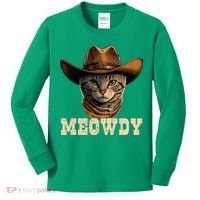 Cowboy Cat Meowdy Kids Long Sleeve Shirt thumb 0