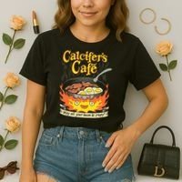 Calcifer's Cafe May All Your Bacon Eggs  Comfort Colors Boxy T-Shirt thumb 2