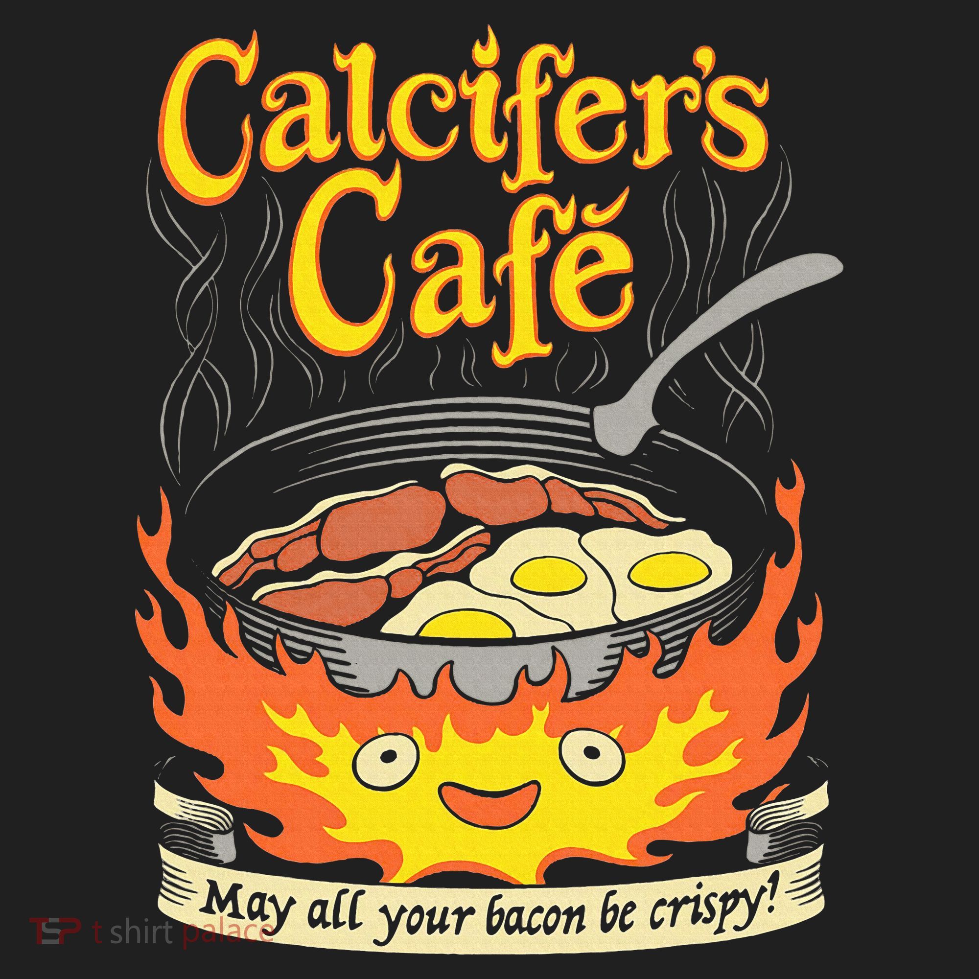 Calcifer's Cafe May All Your Bacon Eggs  Comfort Colors Boxy T-Shirt