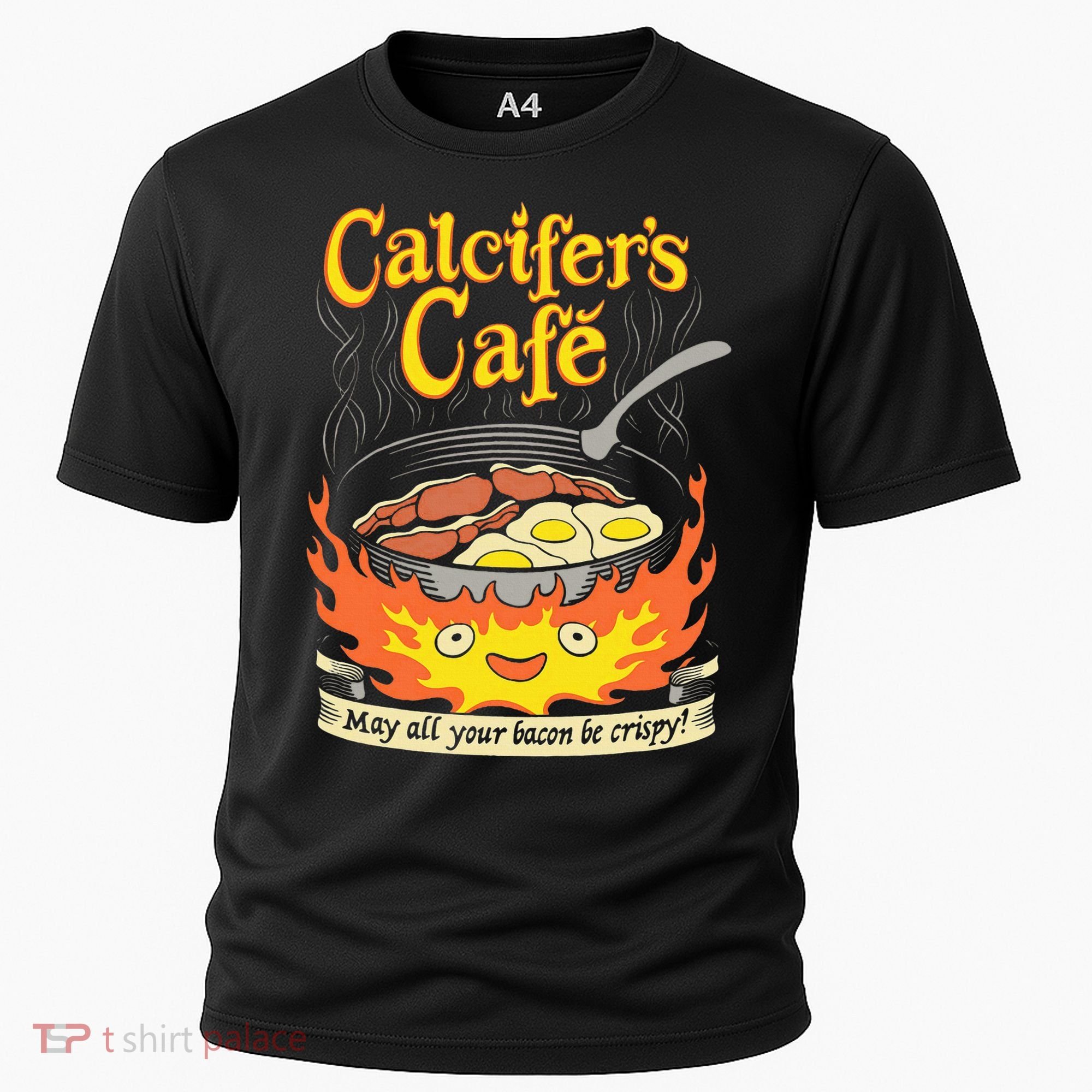 Calcifer's Cafe May All Your Bacon Eggs  Cooling Performance Crew T-Shirt