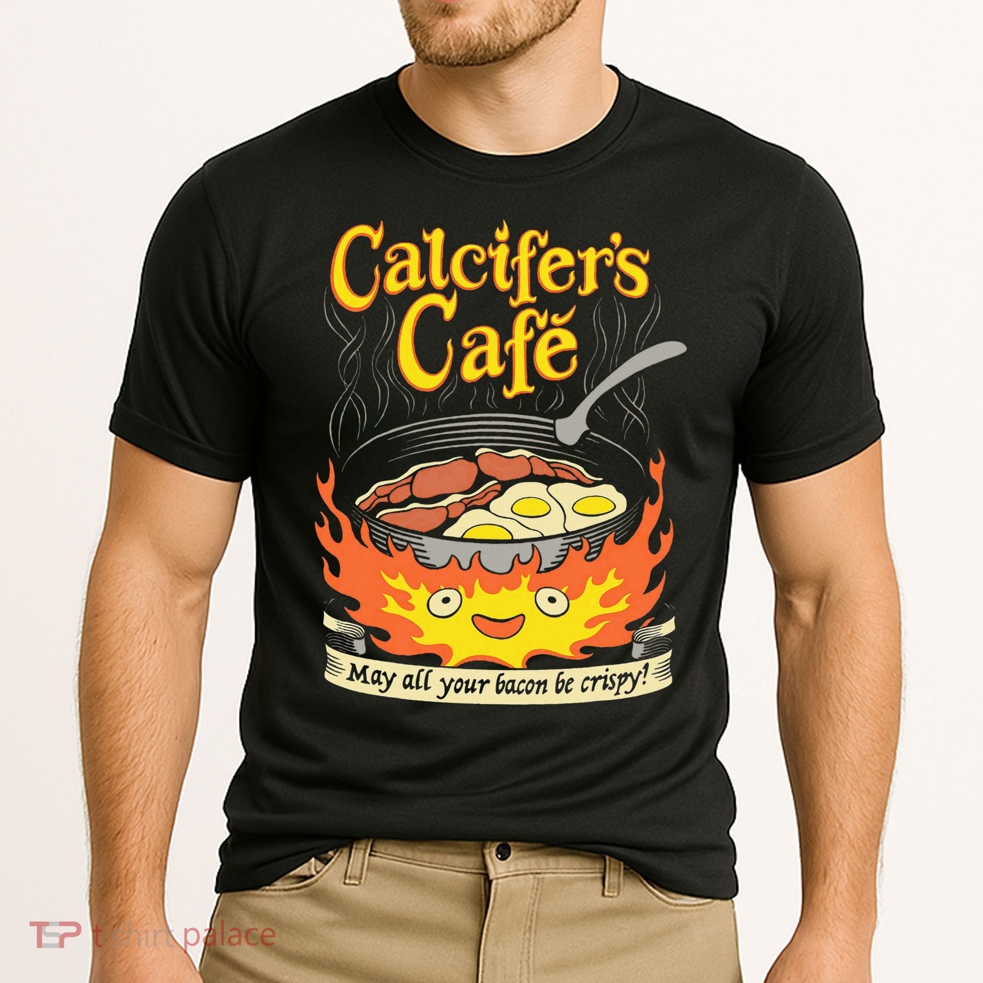 Calcifer's Cafe May All Your Bacon Eggs  Cooling Performance Crew T-Shirt