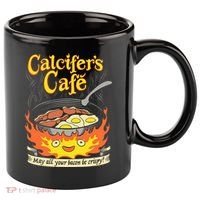 Calcifer's Cafe May All Your Bacon Eggs  11oz C Handle Ceramic Mug thumb 0