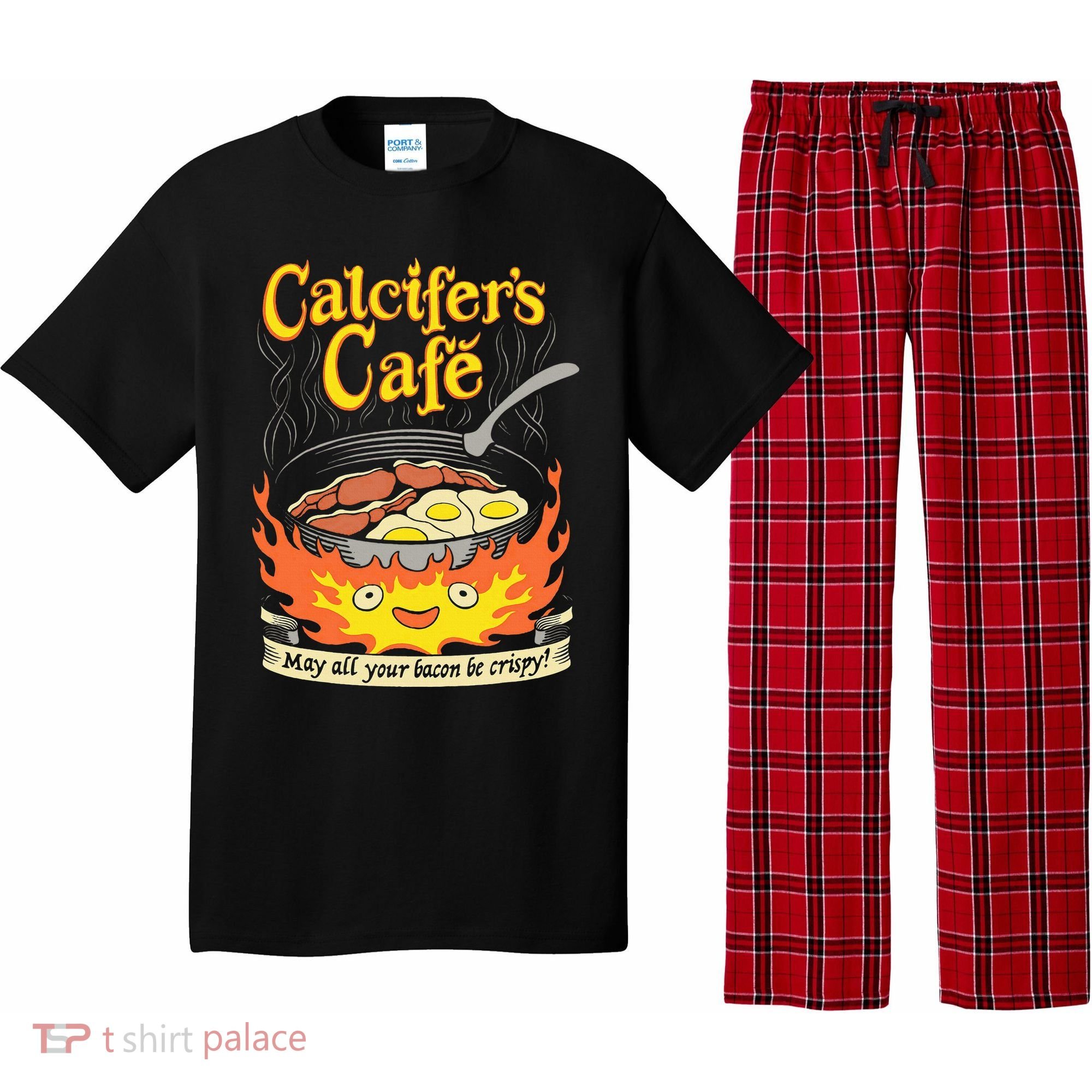 Calcifer's Cafe May All Your Bacon Eggs  Pajama Set
