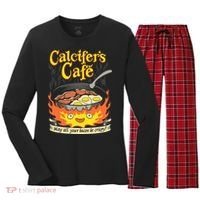 Calcifer's Cafe May All Your Bacon Eggs  Women's Long Sleeve Flannel Pajama Set  thumb 0