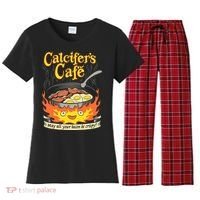 Calcifer's Cafe May All Your Bacon Eggs  Women's Flannel Pajama Set thumb 0