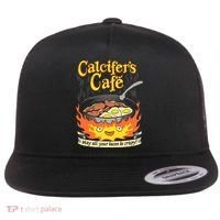 Calcifer's Cafe May All Your Bacon Eggs  Flat Bill Trucker Hat thumb 0