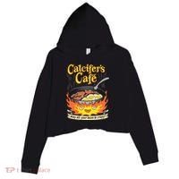 Calcifer's Cafe May All Your Bacon Eggs  Crop Fleece Hoodie thumb 0