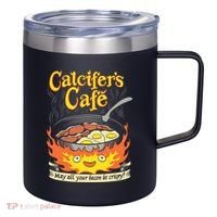 Calcifer's Cafe May All Your Bacon Eggs  12oz Stainless Steel Coffee Mug thumb 0