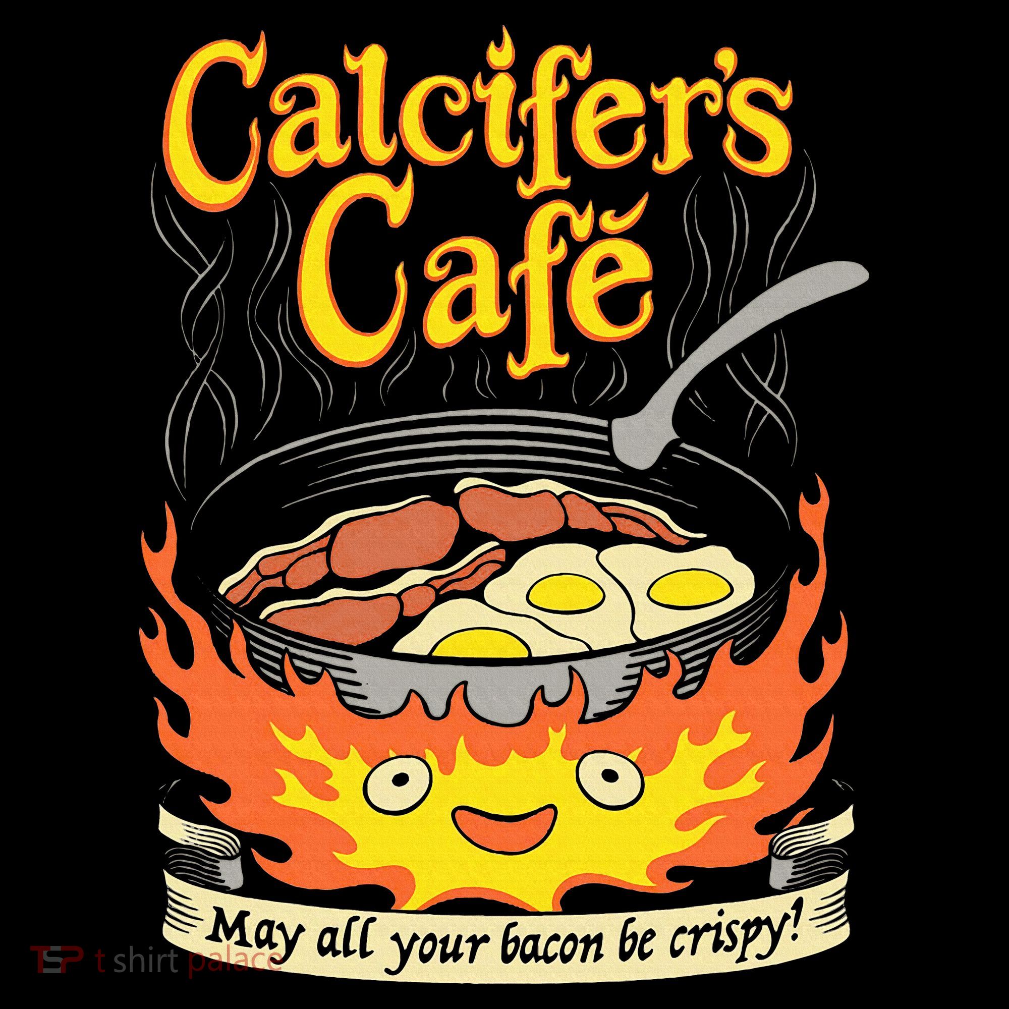 Calcifer's Cafe May All Your Bacon Eggs  Mousepad