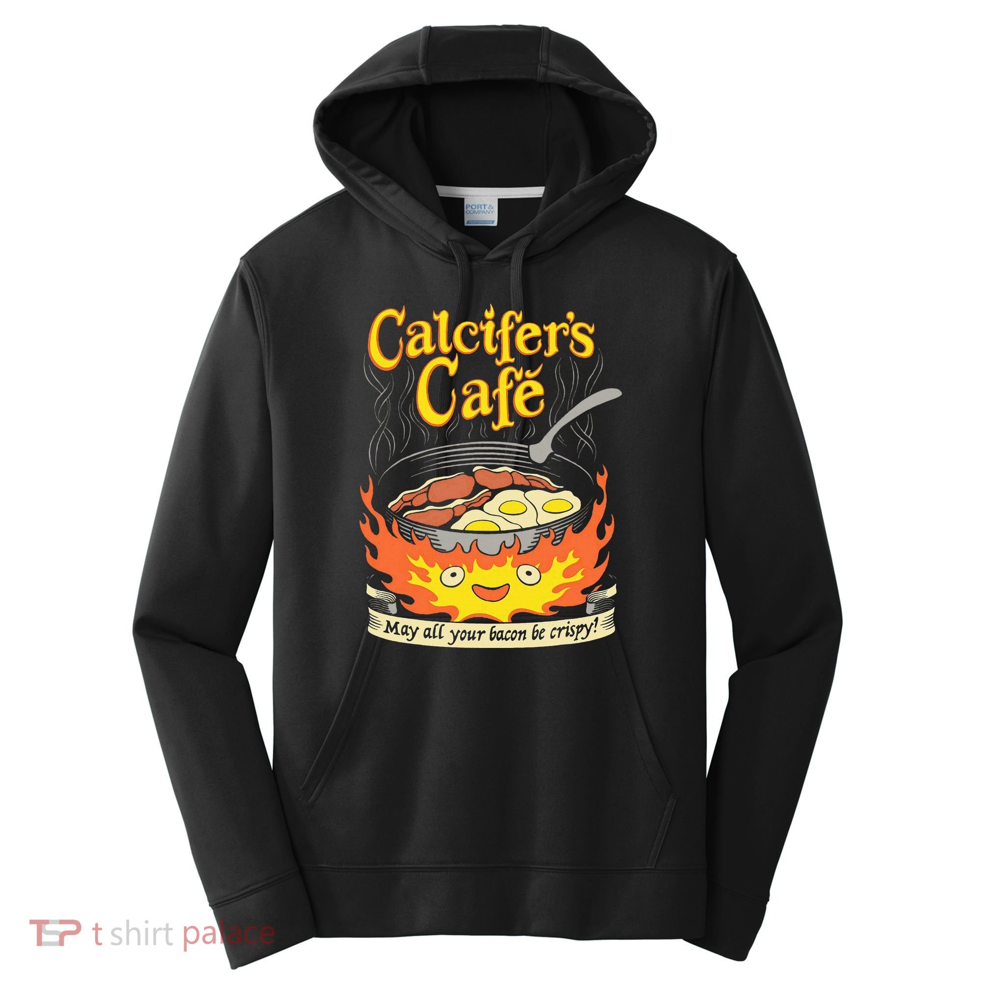 Calcifer's Cafe May All Your Bacon Eggs  Performance Fleece Hoodie