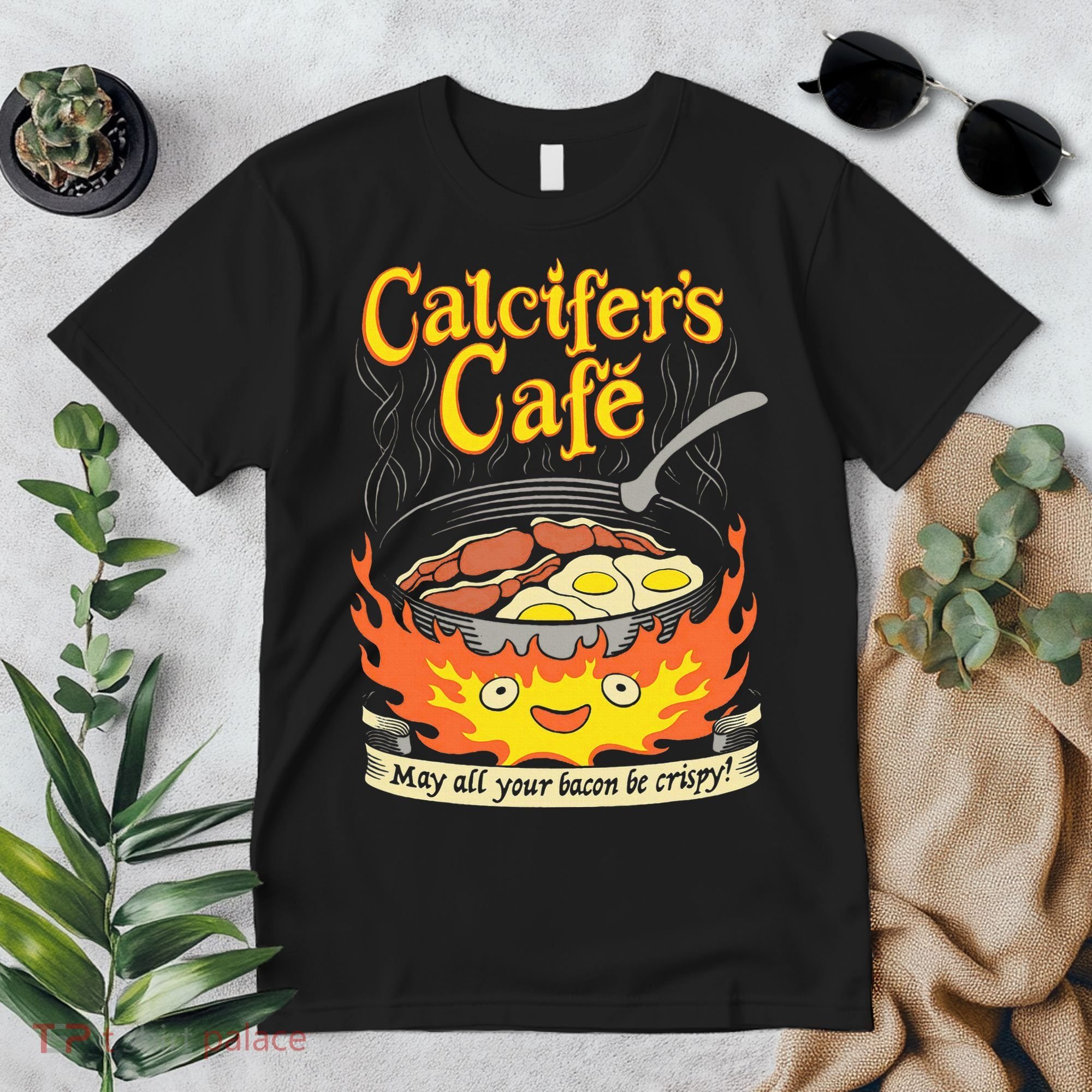 Calcifer's Cafe May All Your Bacon Eggs  Premium T-Shirt