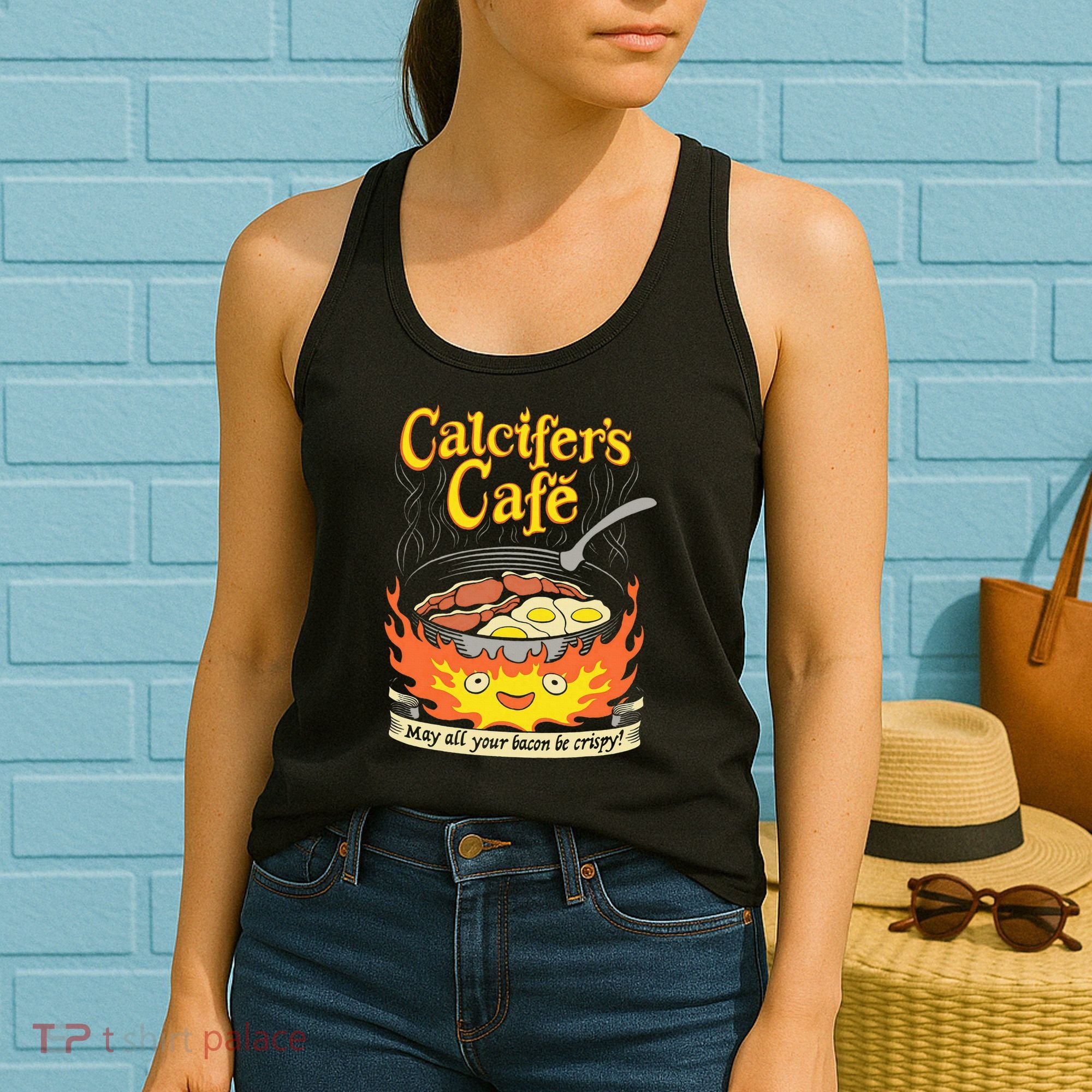 Calcifer's Cafe May All Your Bacon Eggs  Women's Tank Top
