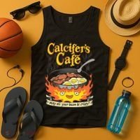 Calcifer's Cafe May All Your Bacon Eggs  Tank Top thumb 4