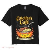Calcifer's Cafe May All Your Bacon Eggs  Women's Crop Top Tee thumb 0