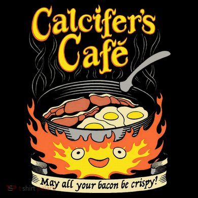 Calcifer's Cafe May All Your Bacon Eggs  Kids Colorblock Raglan Jersey