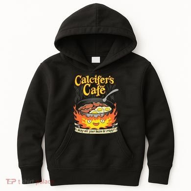 Calcifer's Cafe May All Your Bacon Eggs  Kids Hoodie