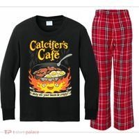 Calcifer's Cafe May All Your Bacon Eggs  Kids Long Sleeve Plaid Pajama Set thumb 0