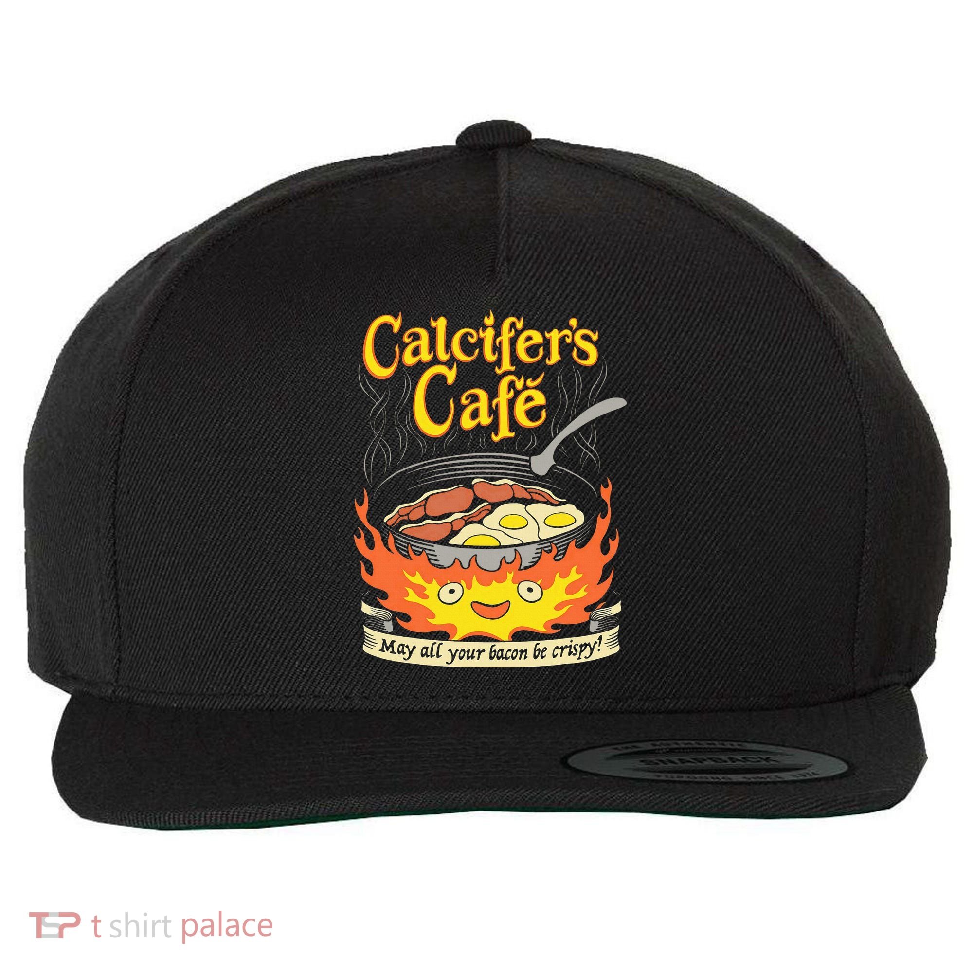 Calcifer's Cafe May All Your Bacon Eggs  Wool Snapback Cap