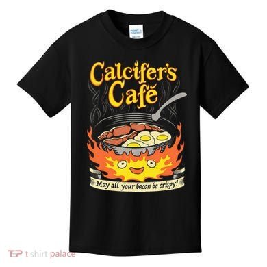 Calcifer's Cafe May All Your Bacon Eggs  Kids T-Shirt