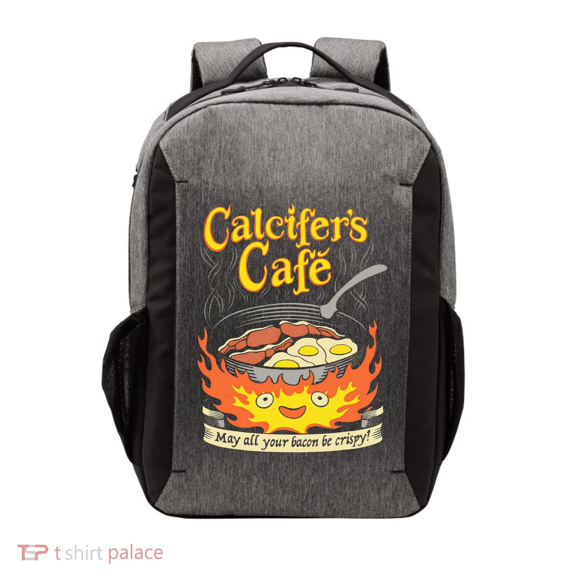 Calcifer's Cafe May All Your Bacon Eggs  Vector Backpack