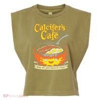Calcifer's Cafe May All Your Bacon Eggs  Garment-Dyed Women's Muscle Tee thumb 0