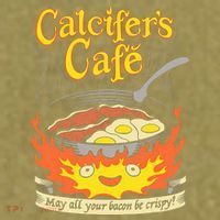 Calcifer's Cafe May All Your Bacon Eggs  Garment-Dyed Women's Muscle Tee thumb 6