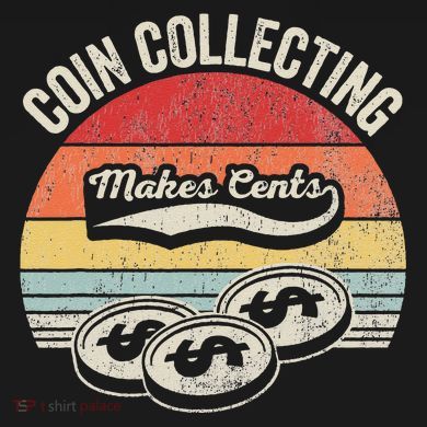 Coin Collecting Makes Cents Retro Style Doggie Tank
