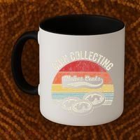 Coin Collecting Makes Cents Retro Style Coffee Mug thumb 2