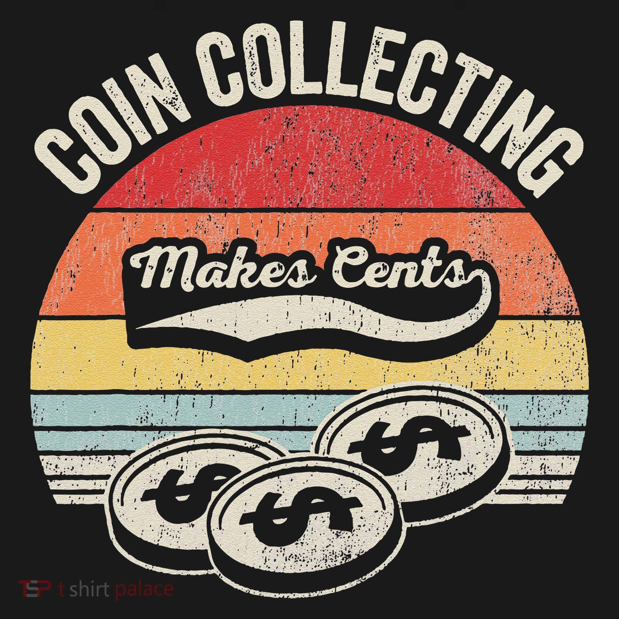 Coin Collecting Makes Cents Retro Style Pajama Set