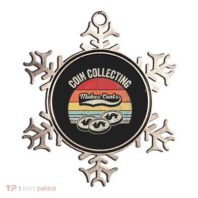 Coin Collecting Makes Cents Retro Style Ornament