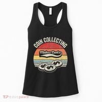 Coin Collecting Makes Cents Retro Style Women's Tank Top thumb 0